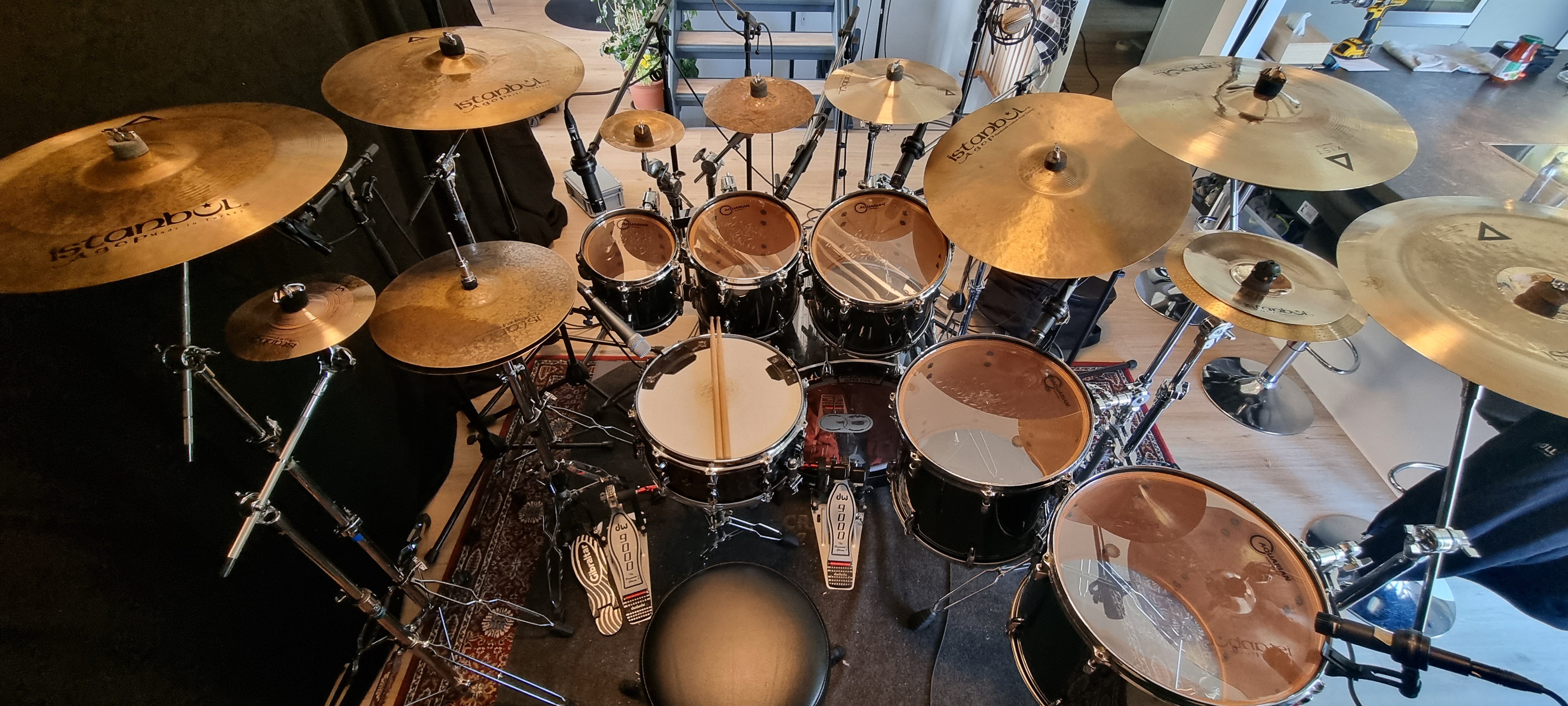 Evolve 2nd album In Memory of Life recording kit (2023)